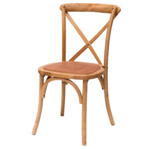 Chaise empilable Crossback en bois d'orme (naturel) - 45 x 42 x 90 cm