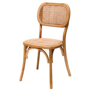 Chaise empilable Kiram en bois d'orme (naturel) - 46 x 49 x 89 cm