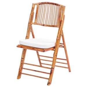 Chaise Pliante en Bambou Spéciale Événements - 45 x 47 x 87 cm